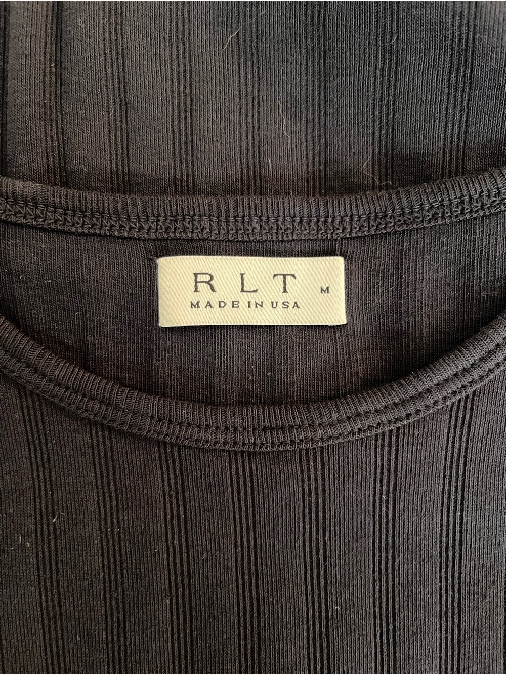 RLT Wide Ribbed Tank Navy Medium - Picture 8 of 10